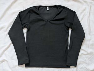 Black Long Sleeve Top