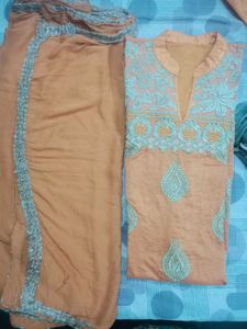 Suit With Pent Plazo Dupatta
