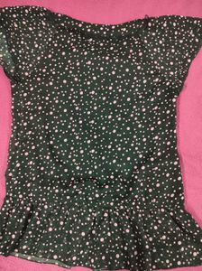 Polka Dot Sheer Top