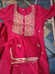 fabulous pink new kurthi set
