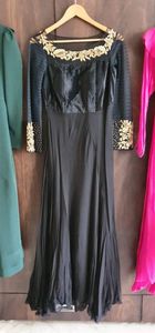 black gown