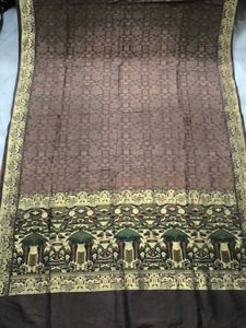 Brown Patterned Saree
