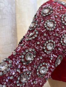 Bollywood Designer Embellished Red Blouse
