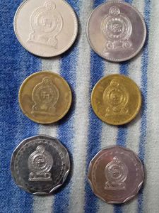 Srilankan 1,2,5&amp;10 Rupee Coin For Collection