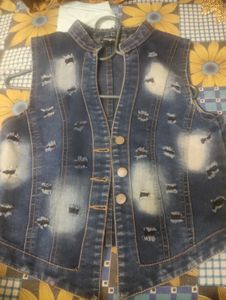 Distressed Denim jacket