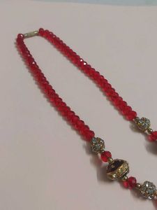 Red Beaded Necklace