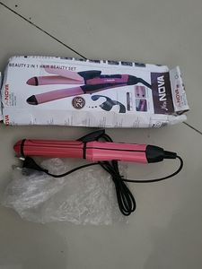 Nova 2 In 1 Straightener Cum Curler