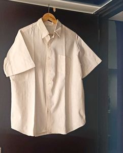 Cream Short Sleeve Shirt