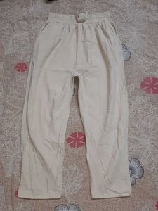 Beige Casual Pants