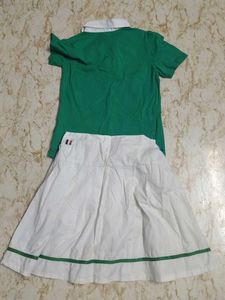 Buying from Bangkok Cute Green &amp; White Outfit Set