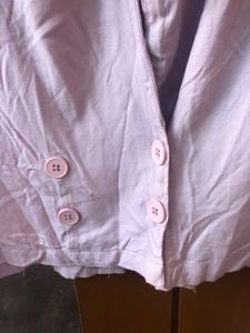 Lavender Crop Shirt  From Myntra