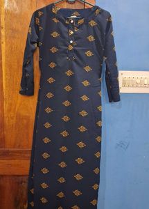 Blue Long Kurti