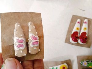 Embroidery Hairclips
