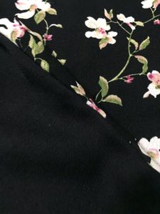 Van Heusen black floral chiffon top