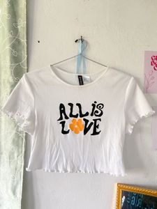 H&amp;M all is love baby tee
