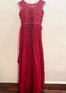 Red Cocktail party gown
