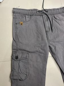 Grey Six Pocket Cargo Pant