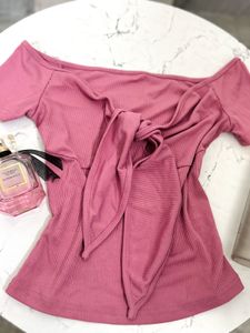 Cute Pink Tie-Front Top💗💗