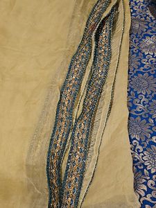 Beautiful Blue &amp; Gold Salwar Kameez Suit