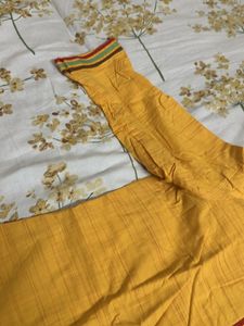 Mustard Kurta Set