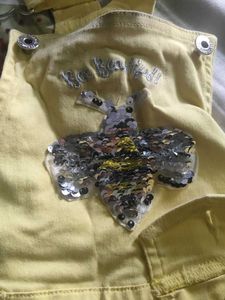Yellow Denim Overalls Dungree