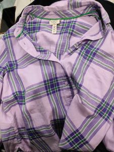 Lilac plaid Shirt