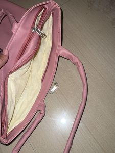 Pink Paris college Tote Bag