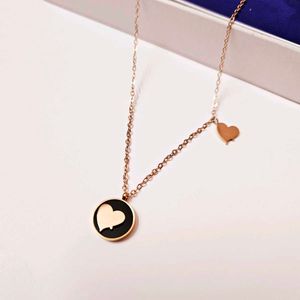 Unique Heart Pendant Necklace Rose Gold