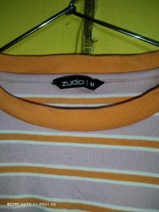 Striped Long Sleeve Crop Top