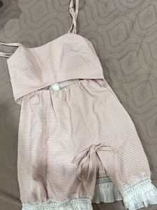 Baby pink Korean mini dress