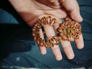 Crystal Flower Earrings