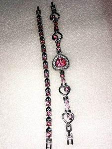 Heart Accent Bracelet Watch