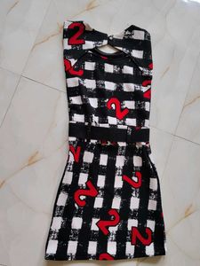 Short One Piece Dress With Detachable Belt