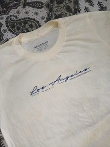 los Angeles new light cream tshirt