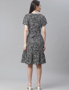 Chic Animal Print Mini Dress