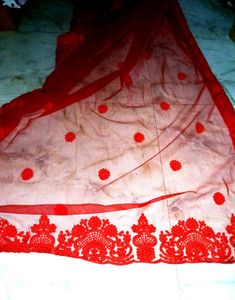 Net Embroidered Saree