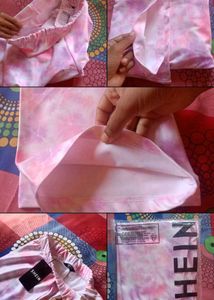 Shein Strapless Side Ruched Flared Jumpsuit