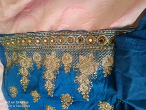 Blue Embroidered Kurta