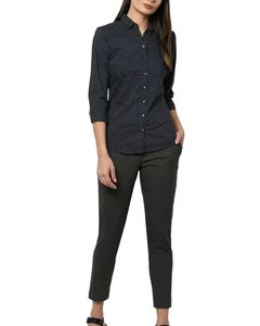 Allen Solly Unisex Classic Black &amp; White Shir