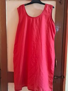 Red Chikankari Kurti