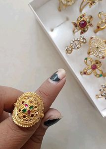 Assorted Gold Tone Rings