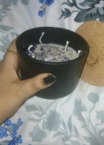 Amethyst Pentacle 5 Wick Lavender Scented Candle