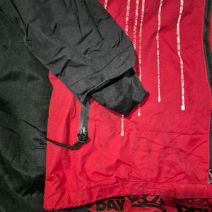 Red &amp; Black Graphic Jacket/winter