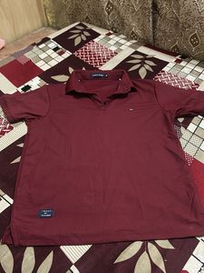 Tommy Hilfiger Maroon Polo Shirt