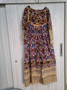Ikkat Print Kurta Palazzo Set