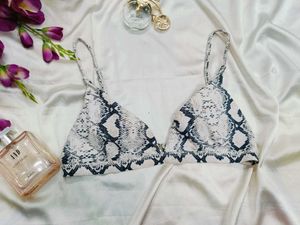 Snakeskin Print Bralette