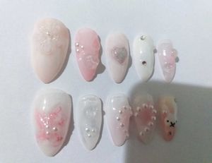 Press On Nails(Miffy&#39;s Milk Bath)🐰🥛🍥💕