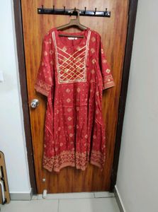 Sztori Ethnic Kurta Red 4xl