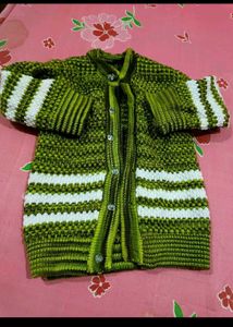 Green Knit Cardigan