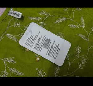 Green Embroidered Kurta Set